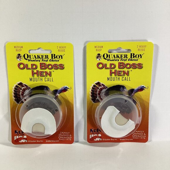 Quaker Boy Old Hen Boss Mouth Turkey Call Combo Brand New TWO - Picture 1 of 2